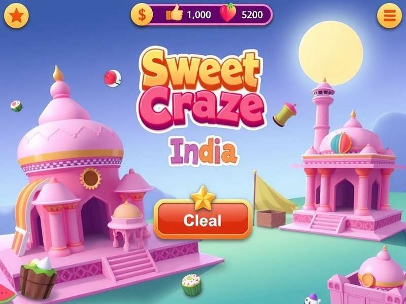 Sweet Craze India Game Home Screen